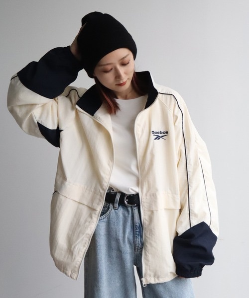 #現貨 日本限定 Reebok 刺繡 尼龍 風衣外套