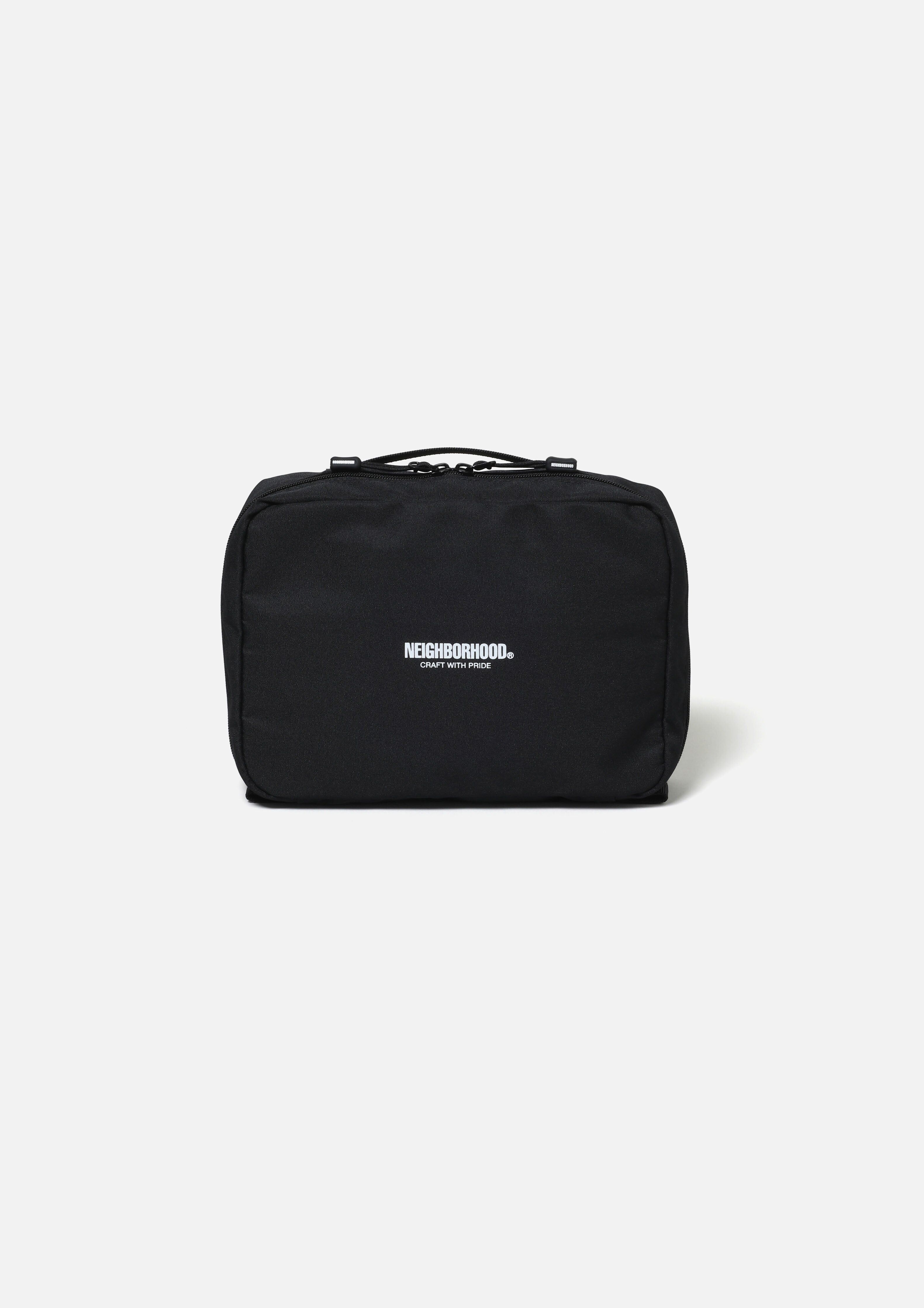 2025AW NEIGHBORHOOD NBHD TRAVEL POUCH-S 旅行 出國 電器 收納 鹽洗包 包包 可吊掛 現貨 252FJNH-AC01