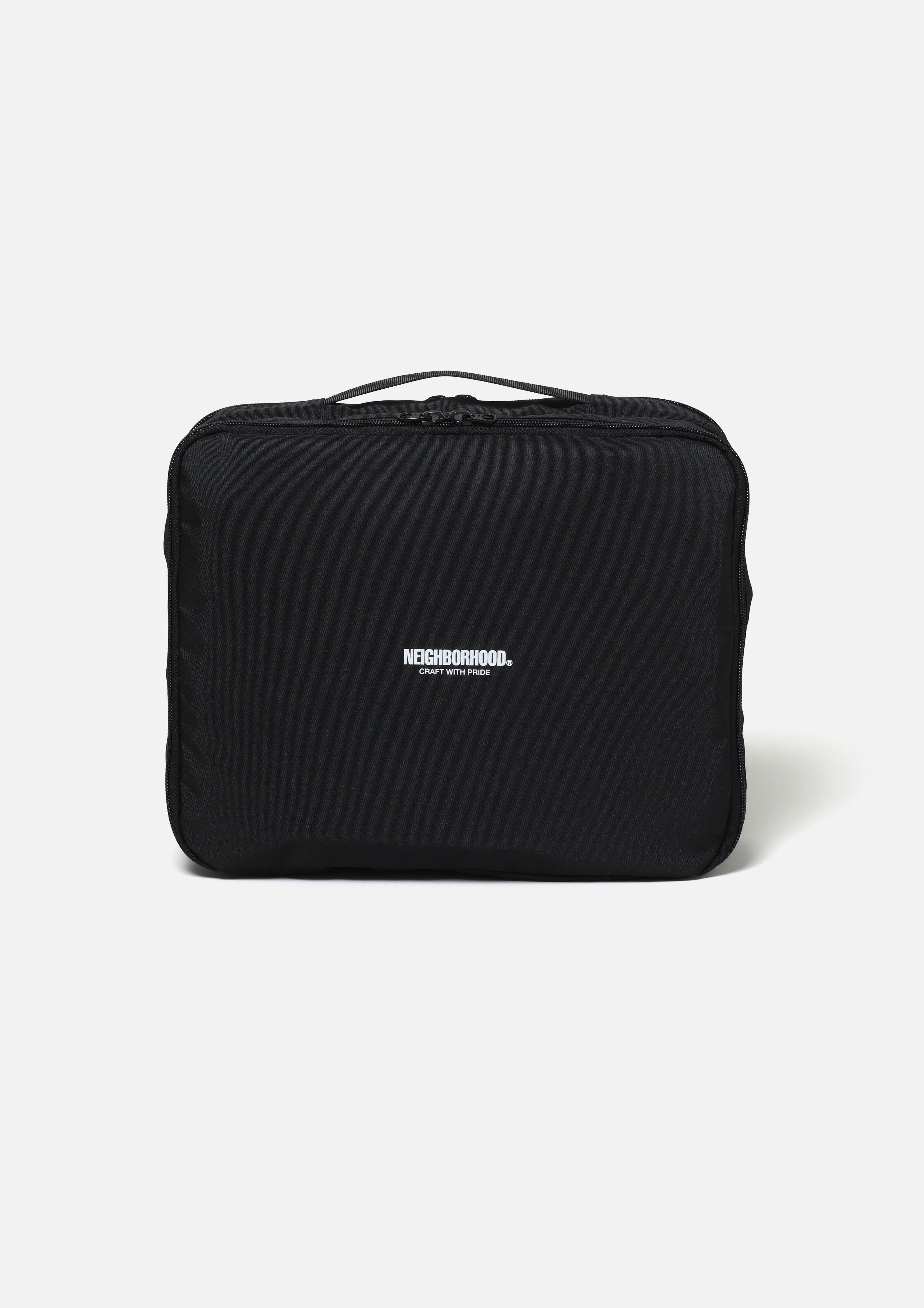2025AW NEIGHBORHOOD NBHD TRAVEL POUCH-L 旅行 出國 電器 收納 鹽洗包 包包 可手提 現貨 252FJNH-AC02