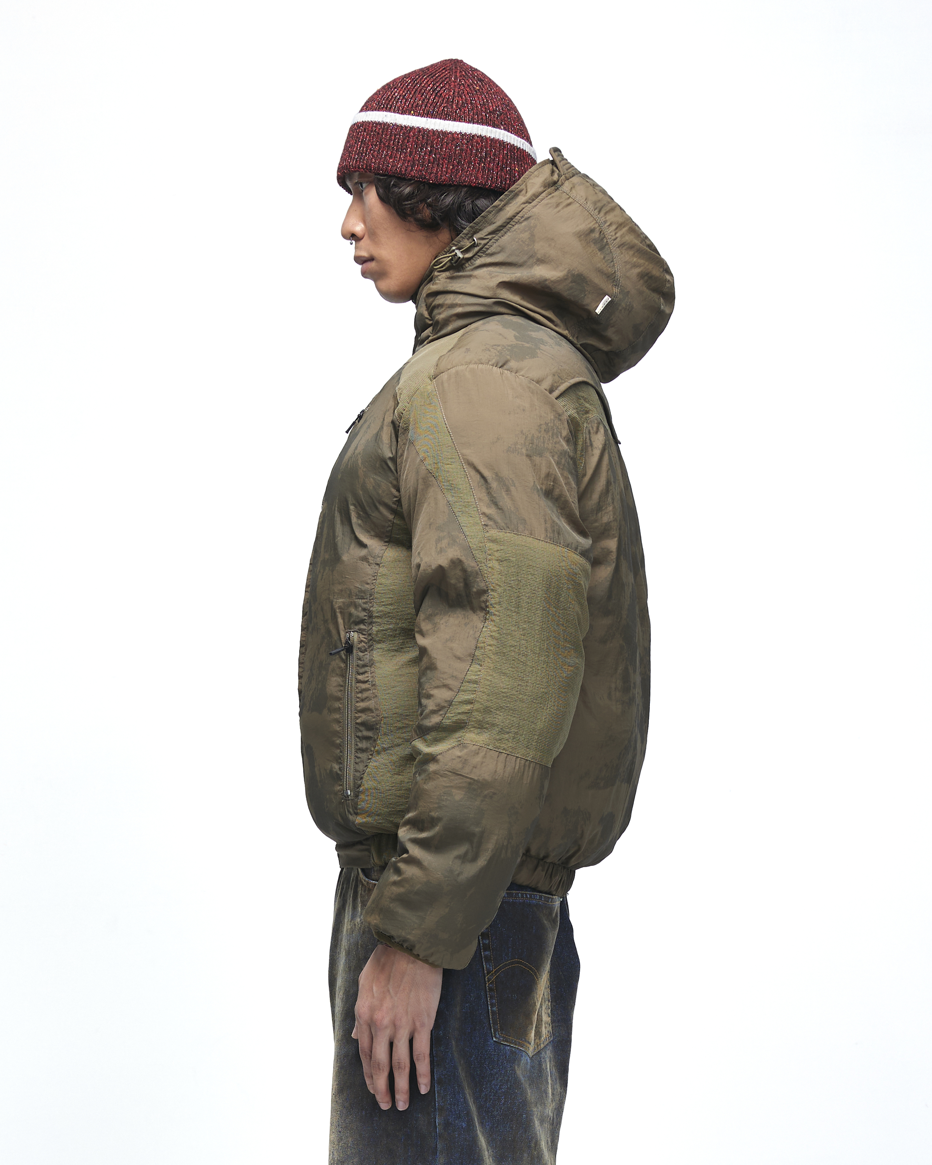 PLATEAU STUDIO｜Snowy puffer jacket (Dark olive)