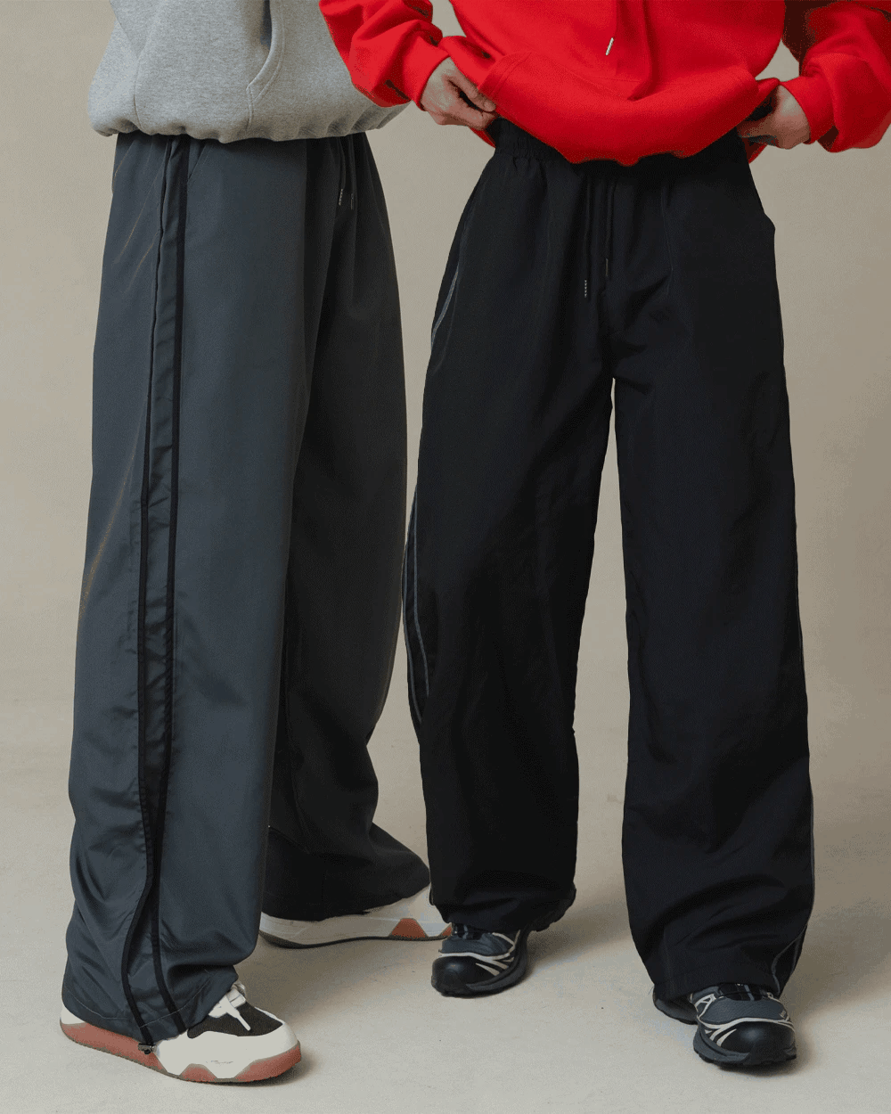 Side Tape 抽繩尼龍休閒褲