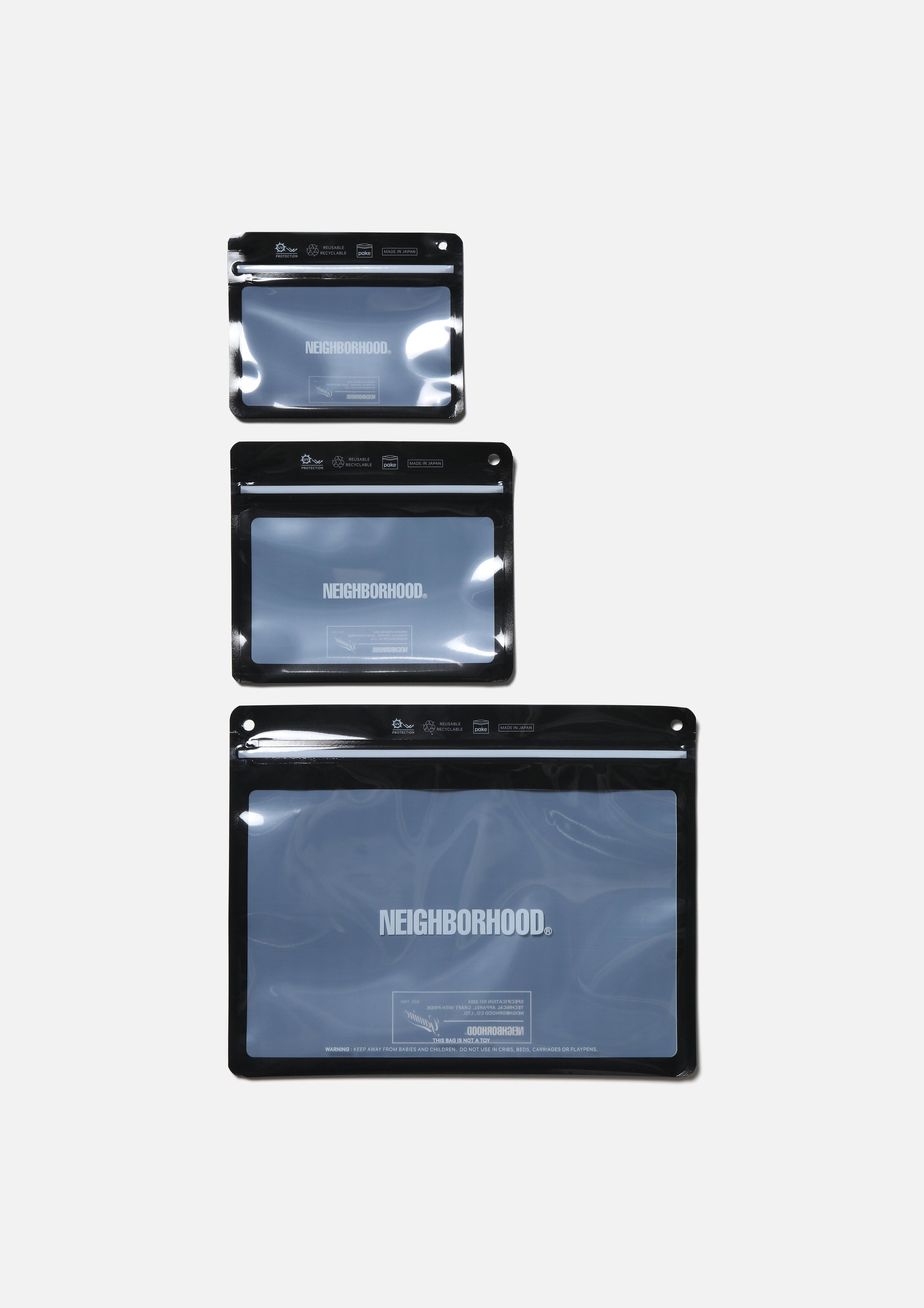 2025AW NEIGHBORHOOD NBHD NH X PAKE . 3PACK SET 保健食品 藥物 收納 防潮 夾鏈袋 現貨 252BYPZN-AC01