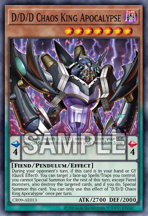 CR09-AE013 D/D/D Chaos King Apocalypse (N)