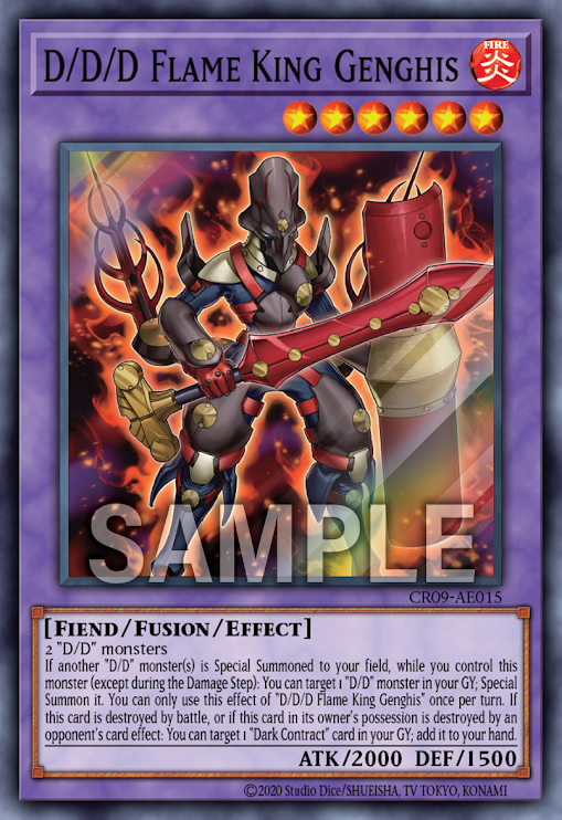 CR09-AE015 D/D/D Flame King Genghis (SR)