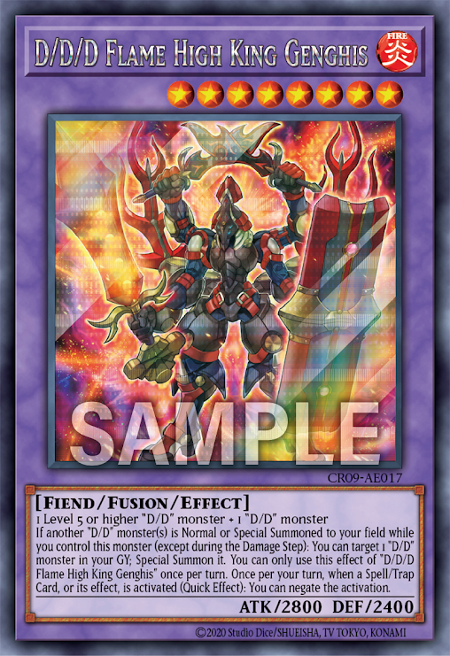 CR09-AE017 D/D/D Flame High King Genghis