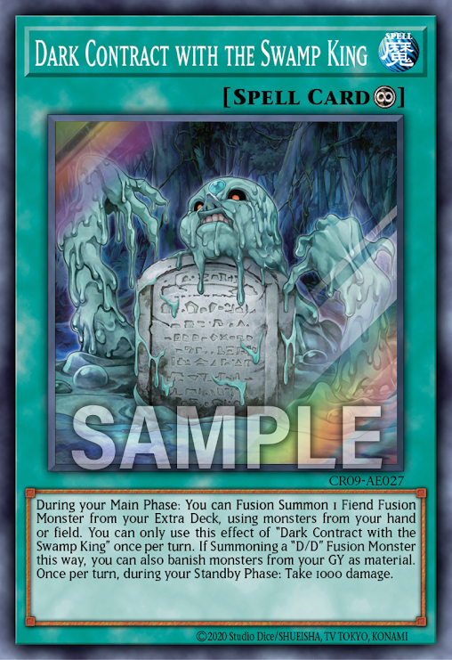 CR09-AE027 Dark Contract with the Swamp King (SR)
