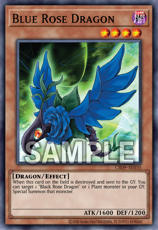 CR09-AE035 Blue Rose Dragon (N)
