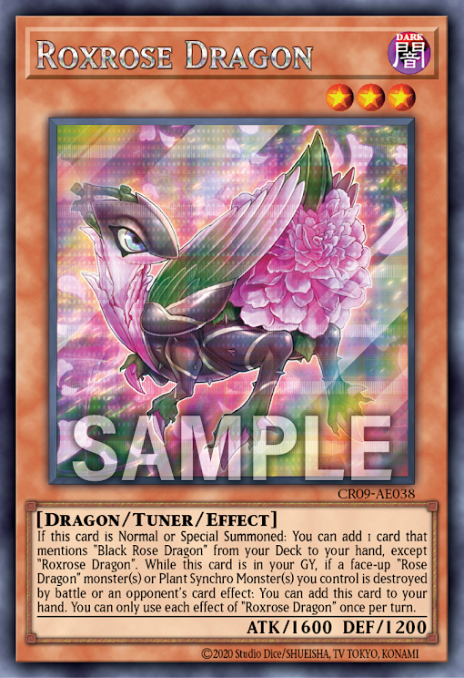 CR09-AE038 Roxrose Dragon