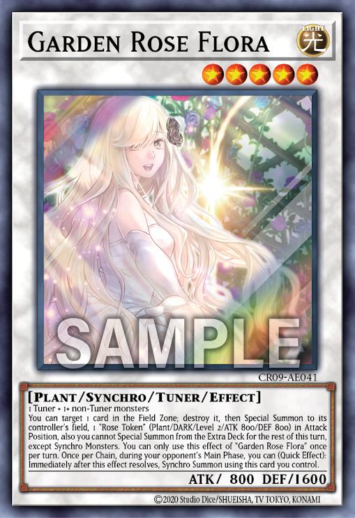 CR09-AE041 Garden Rose Flora (SR)