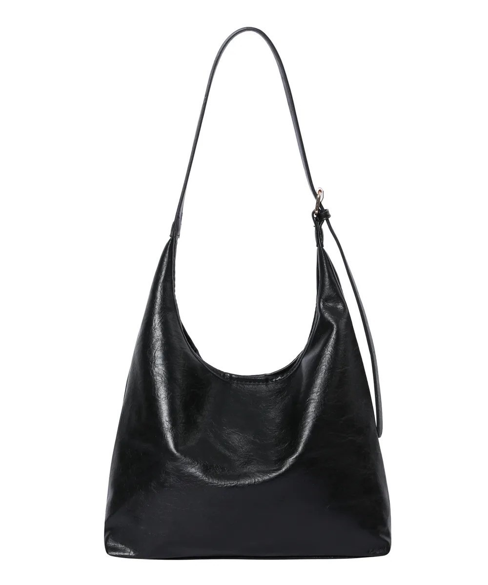 【Luxury】👜 韓國爆款包 MUCENT Crescent 月牙肩背包 🌙 可調節背帶 皮革 送小包