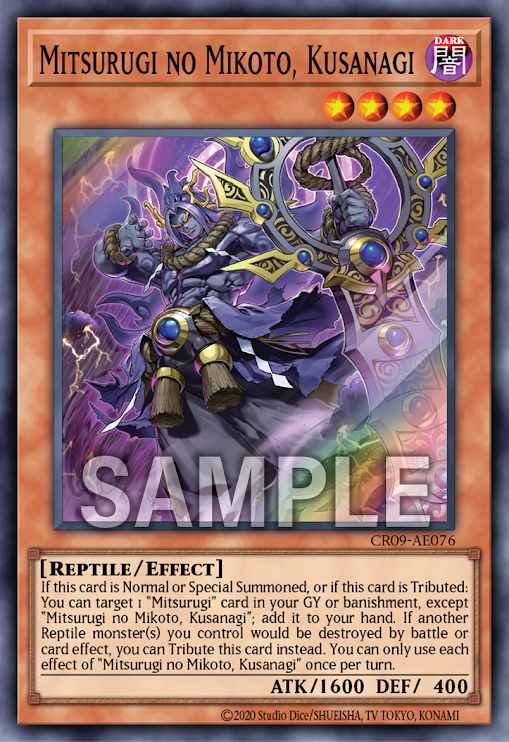 CR09-AE076 Mitsurugi no Mikoto, Kusanagi (SR)