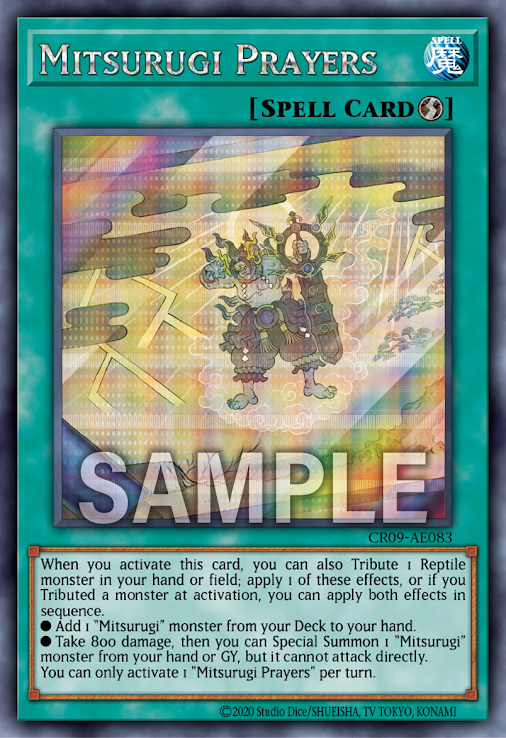 CR09-AE083  CR08-AES29Mitsurugi Prayers