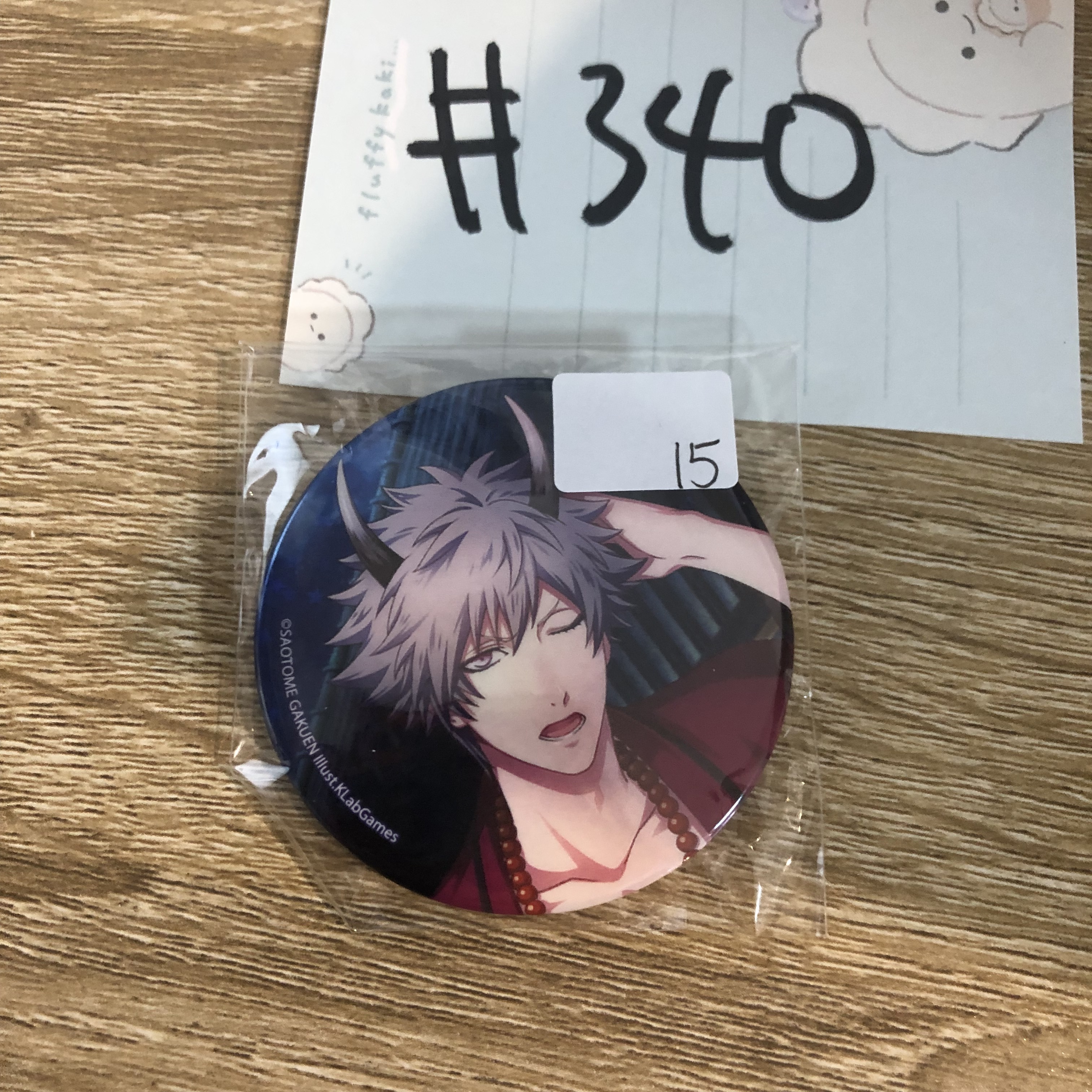 歌之王子殿下  蘭丸 襟章#340