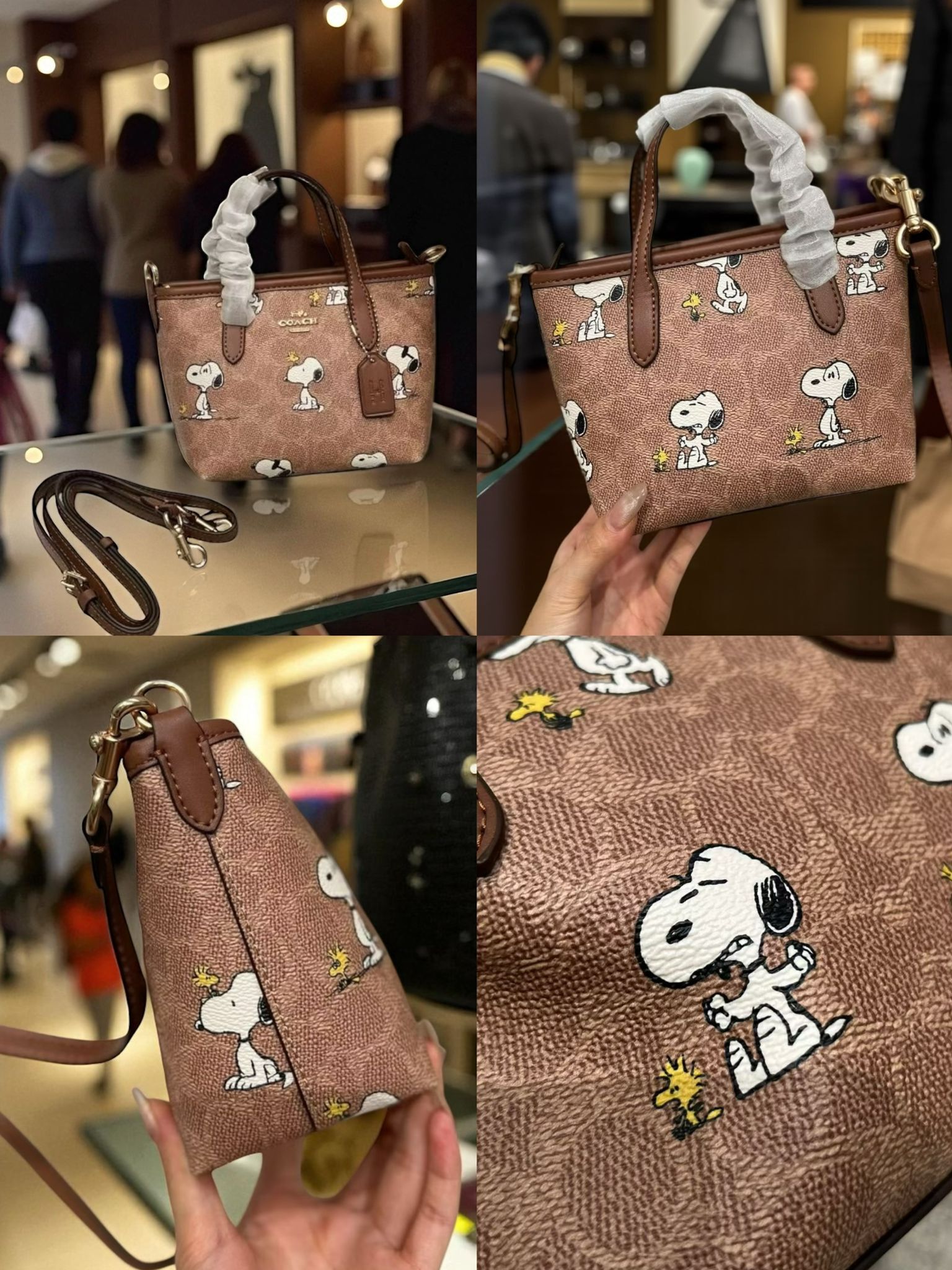 Coach x Snoopy迷你托特包