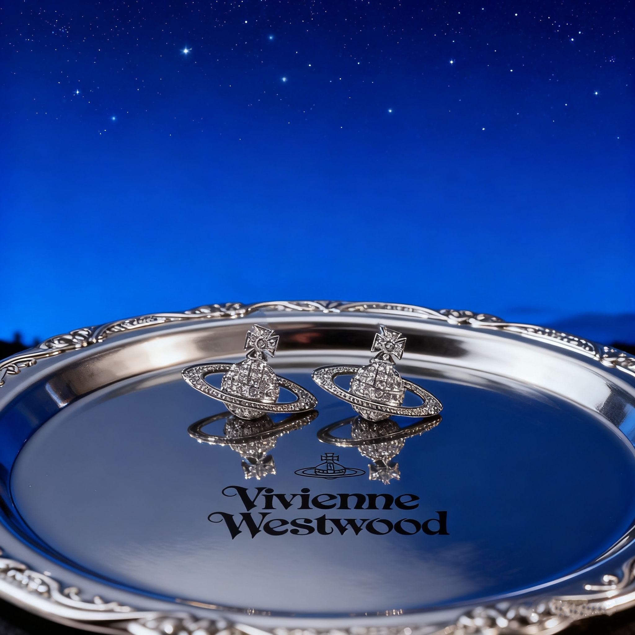 VW西太后土星耳釘