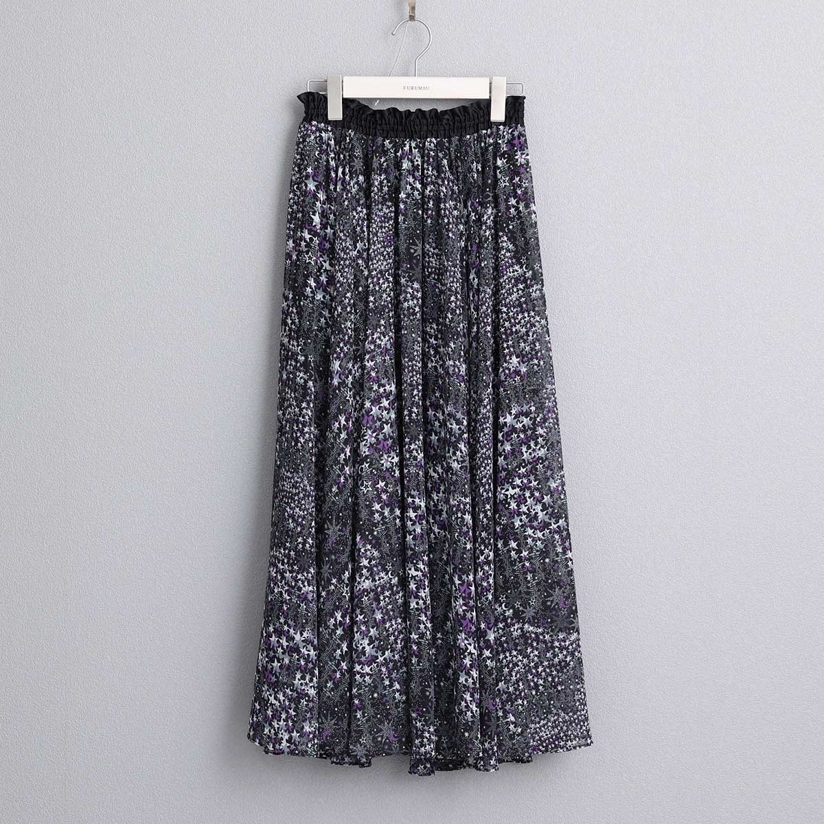 Fly me to the moon 雪紡星星裙（紫）