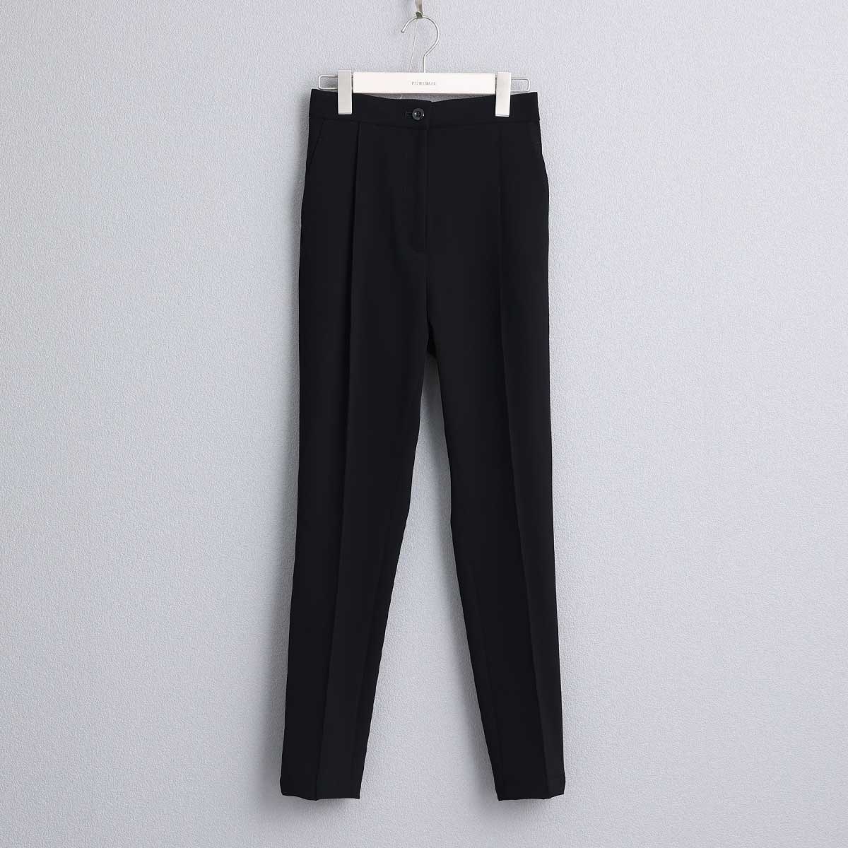 彈性修身錐形褲（黑）