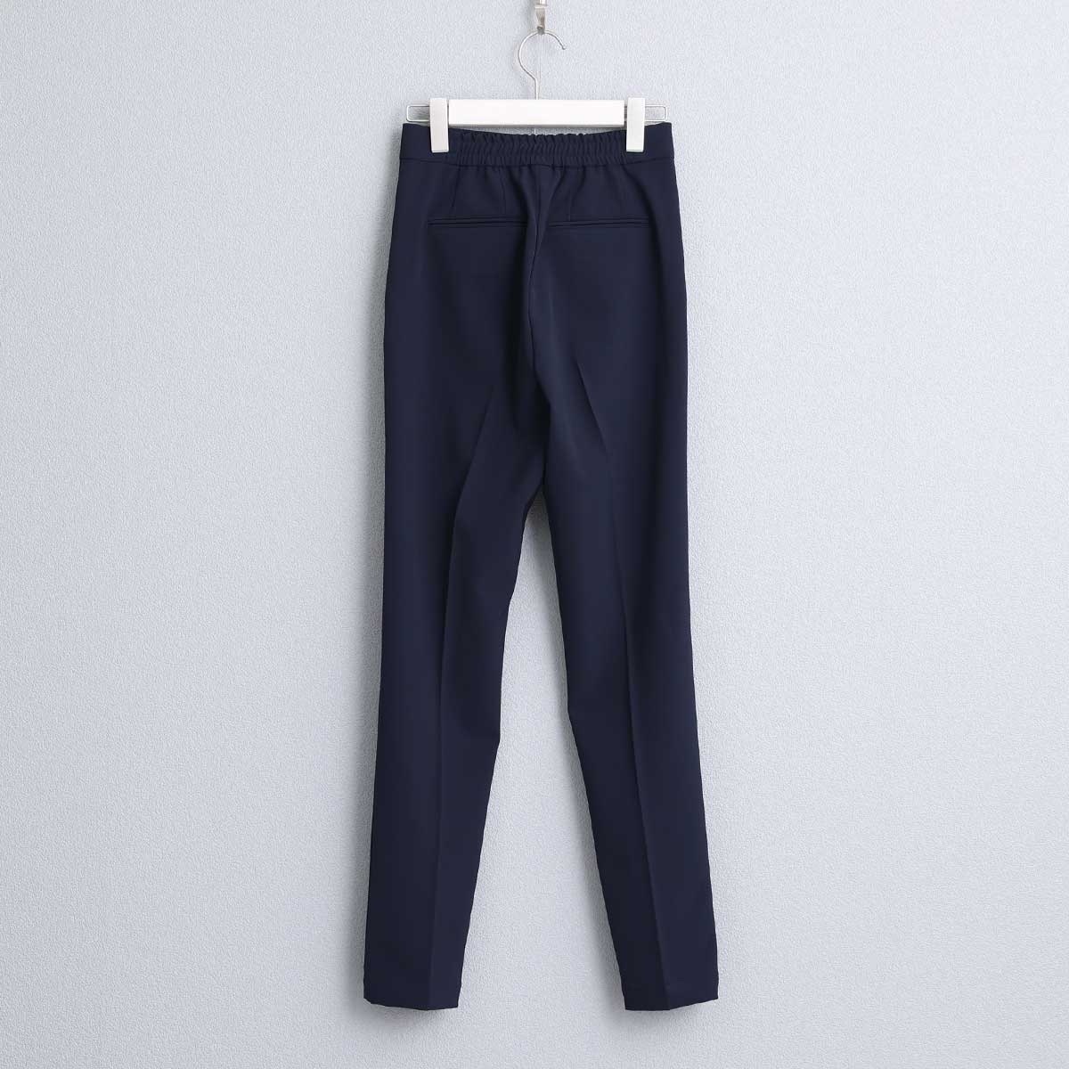 彈性修身錐形褲（深藍）