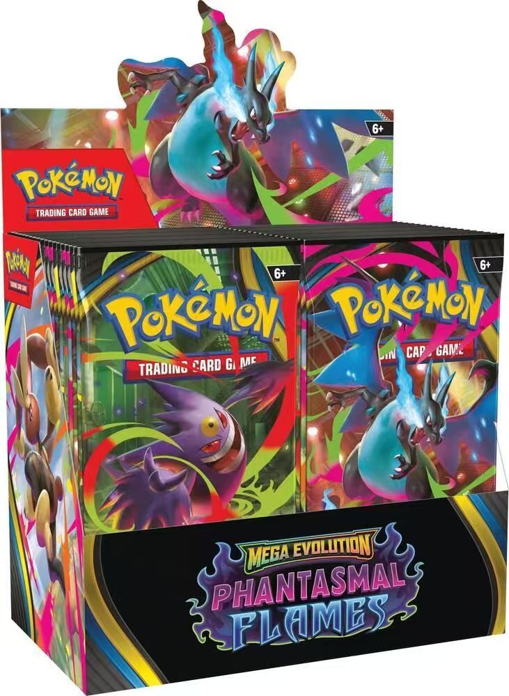 Pokemon PTCG ME02 Mega Evolution Phantasmal Flames Booster Packs Mega Charizard X 噴火龍 幻影烈焰 超級進化 寶可夢