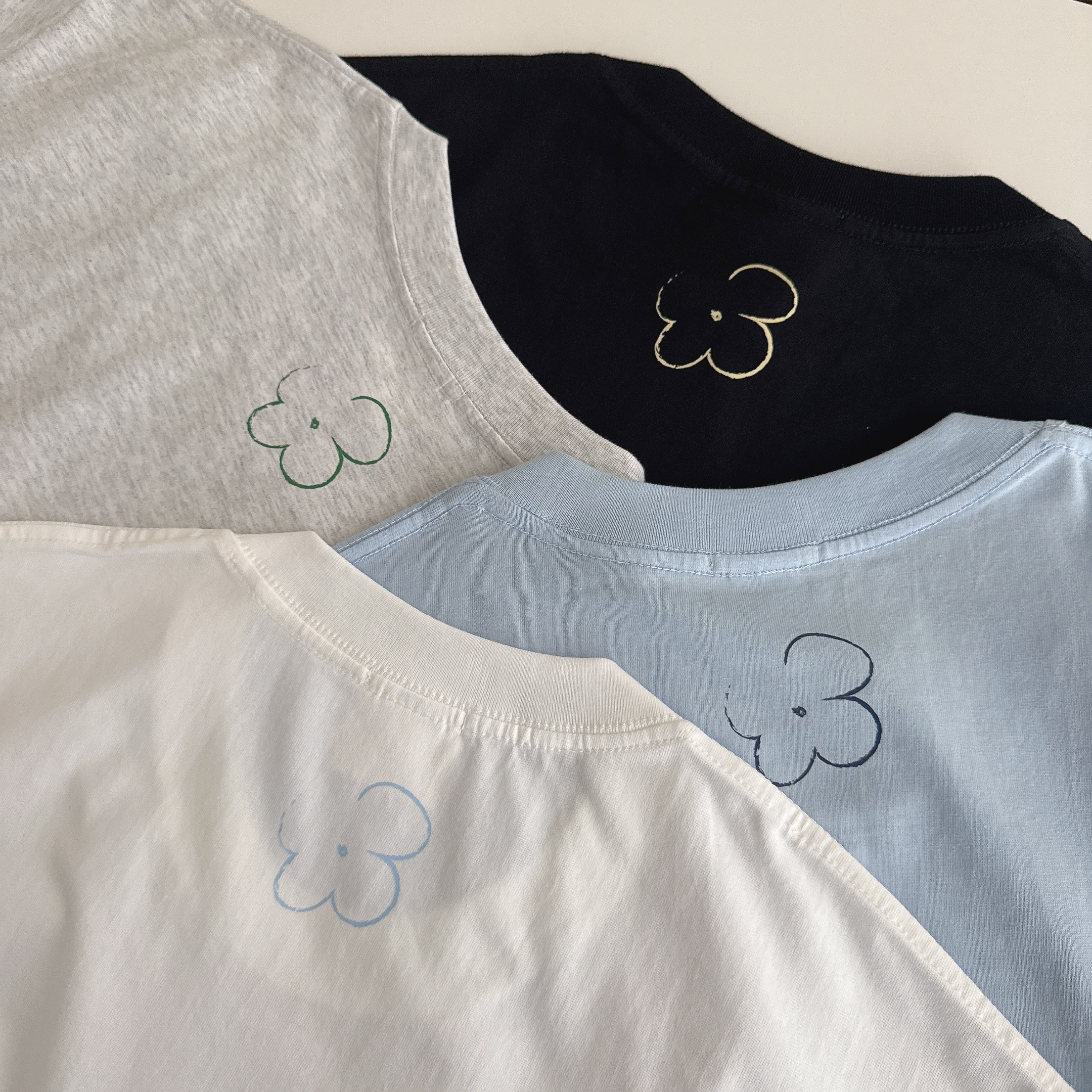 （現貨）FASHIONJUMP Image Heavy Tee  /  雲朵花花 塗鴉 短Tee