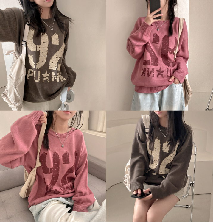 早秋預訂｜92寬鬆圓領針織衫