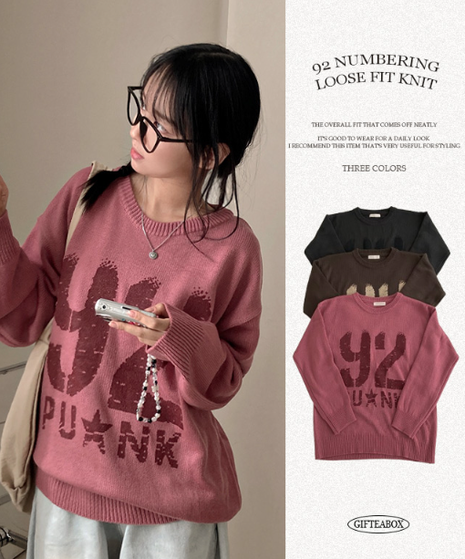 早秋預訂｜92寬鬆圓領針織衫