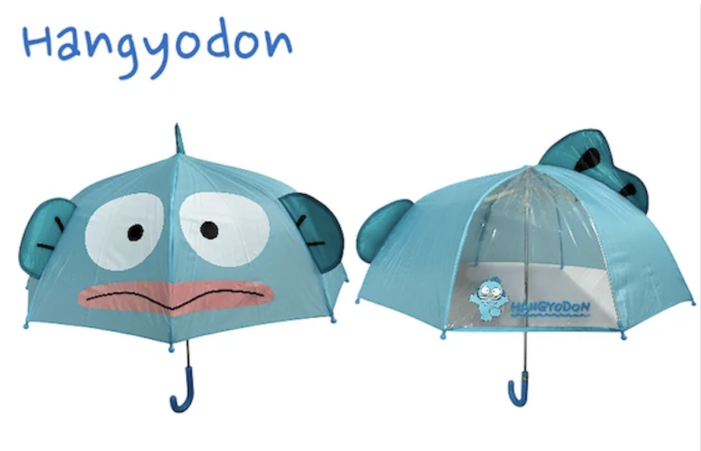 Sanrio 兒童卡通立體雨傘直遮-Hangyodan