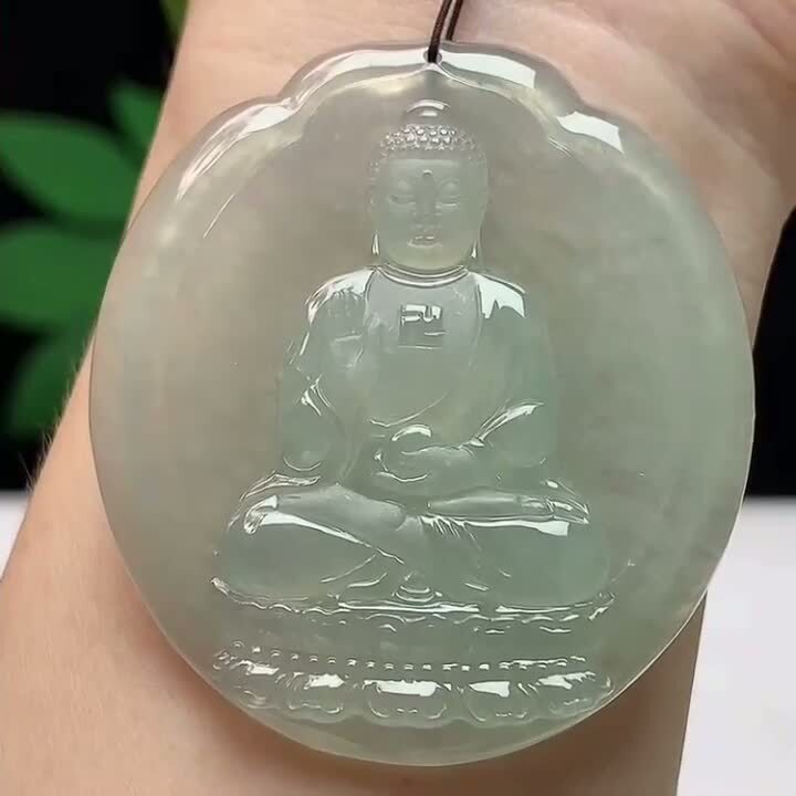 翡翠冰種阿彌陀佛,天然翡翠A玉, 緬甸玉, Jade, Jadeite