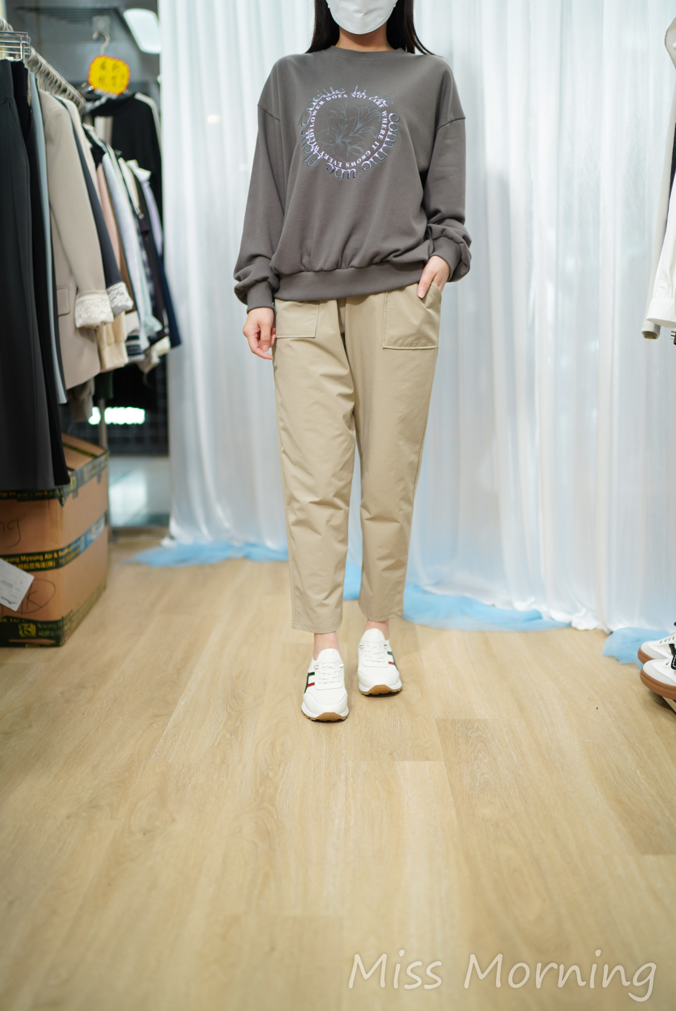 刺繡字親膚上衣(14813)