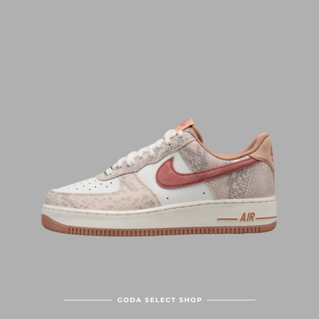 Nike Air Force 1'07 LV8 白粉色 蛇紋 休閒鞋 HF2898100