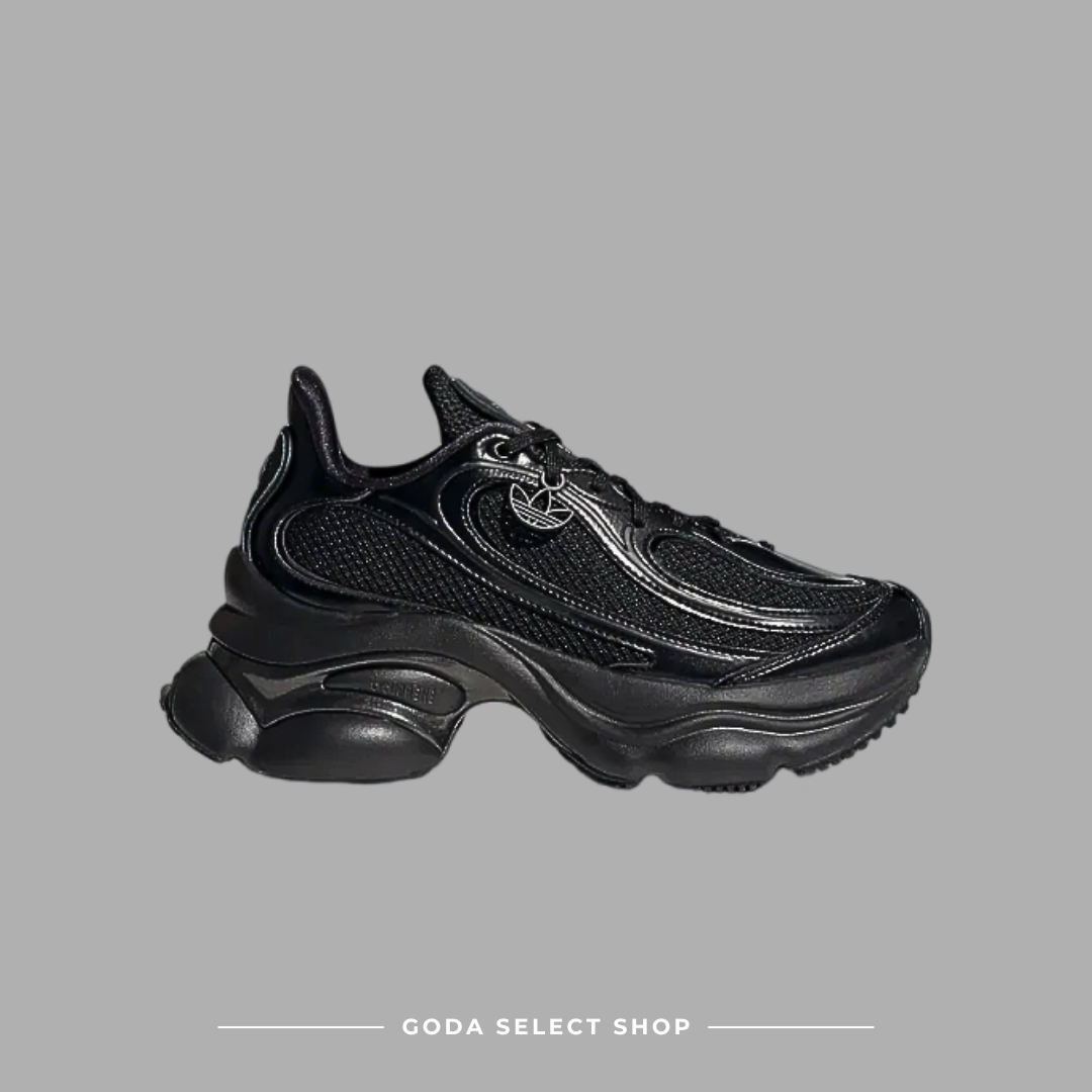 ADIDAS ORIGINALS OZVENUZ 增高 復古 小巴黎世家 (女款) 黑色 黑魂 JS2468