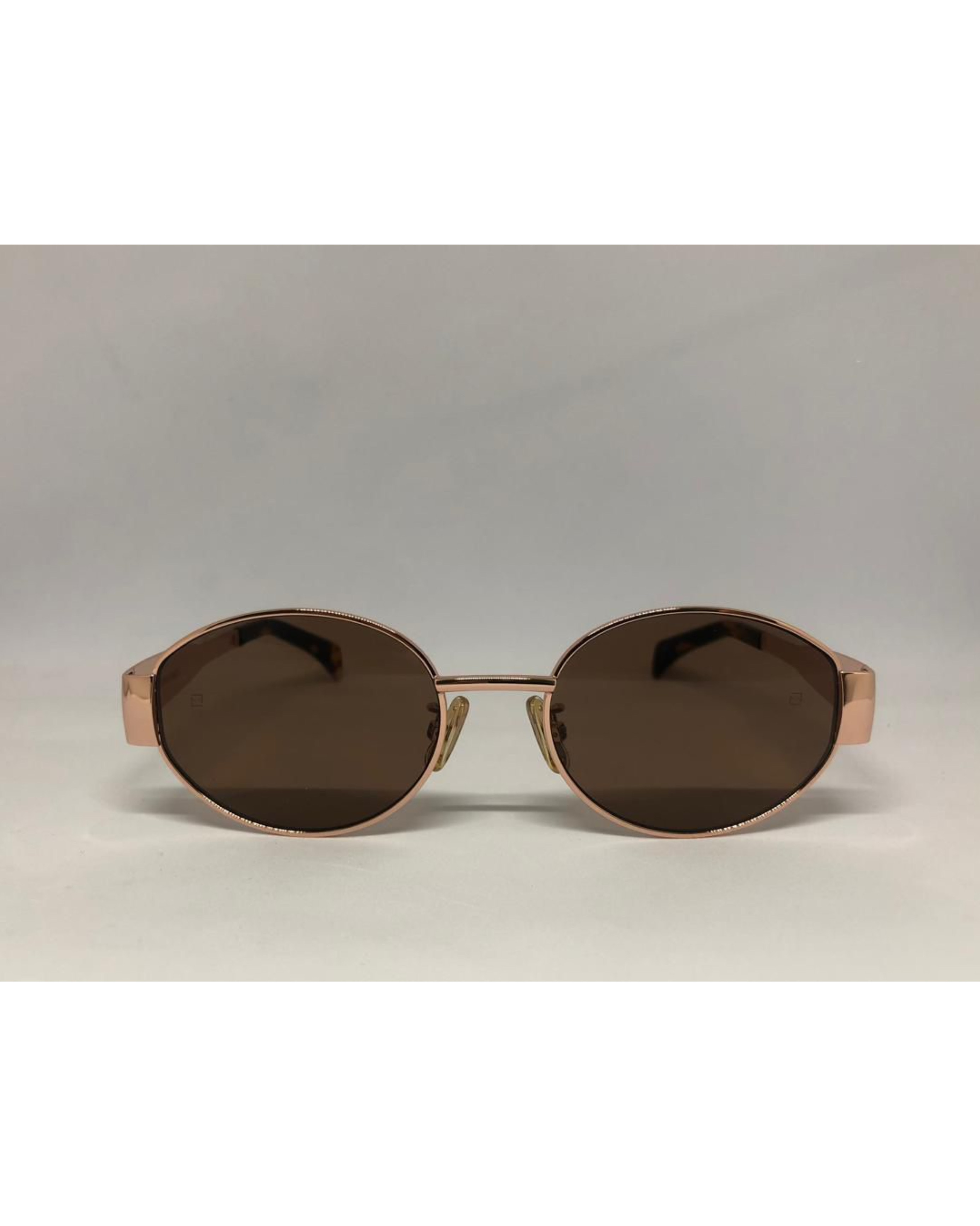 Celine Triomphe Metal Brown (Rose Gold Frame)
