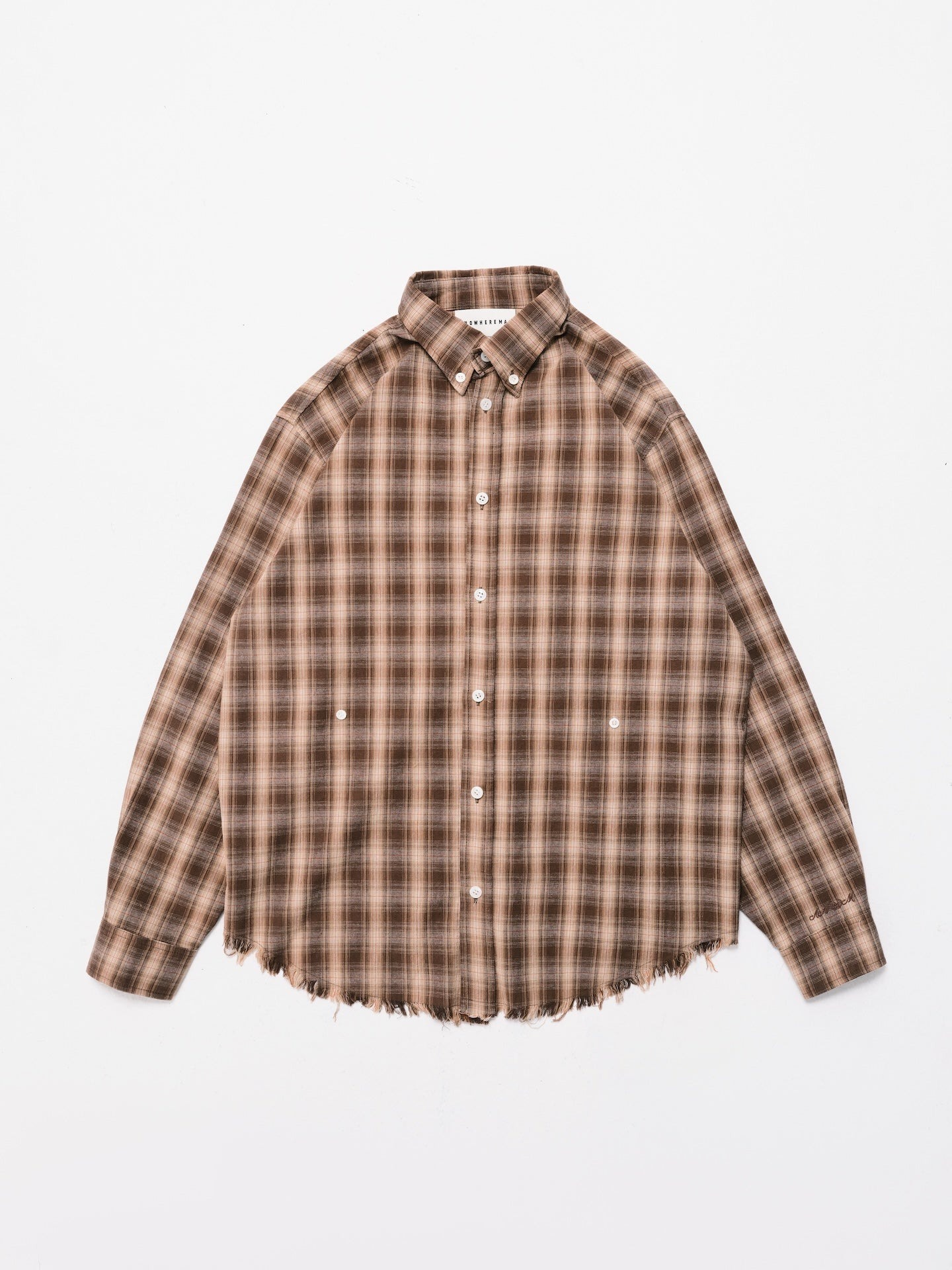 ANOWHEREMAN 3W CHECK SHIRT