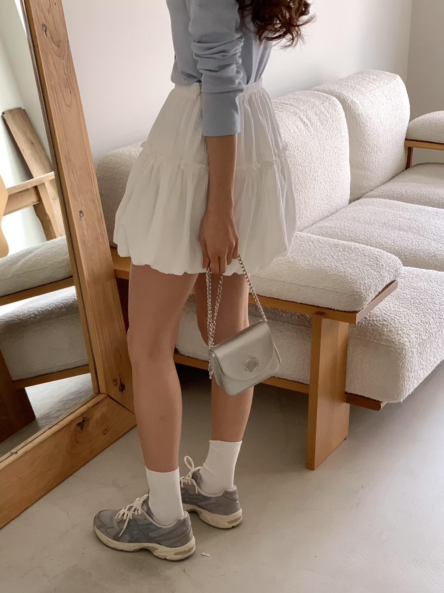 Puffy pumpkin mini skirt