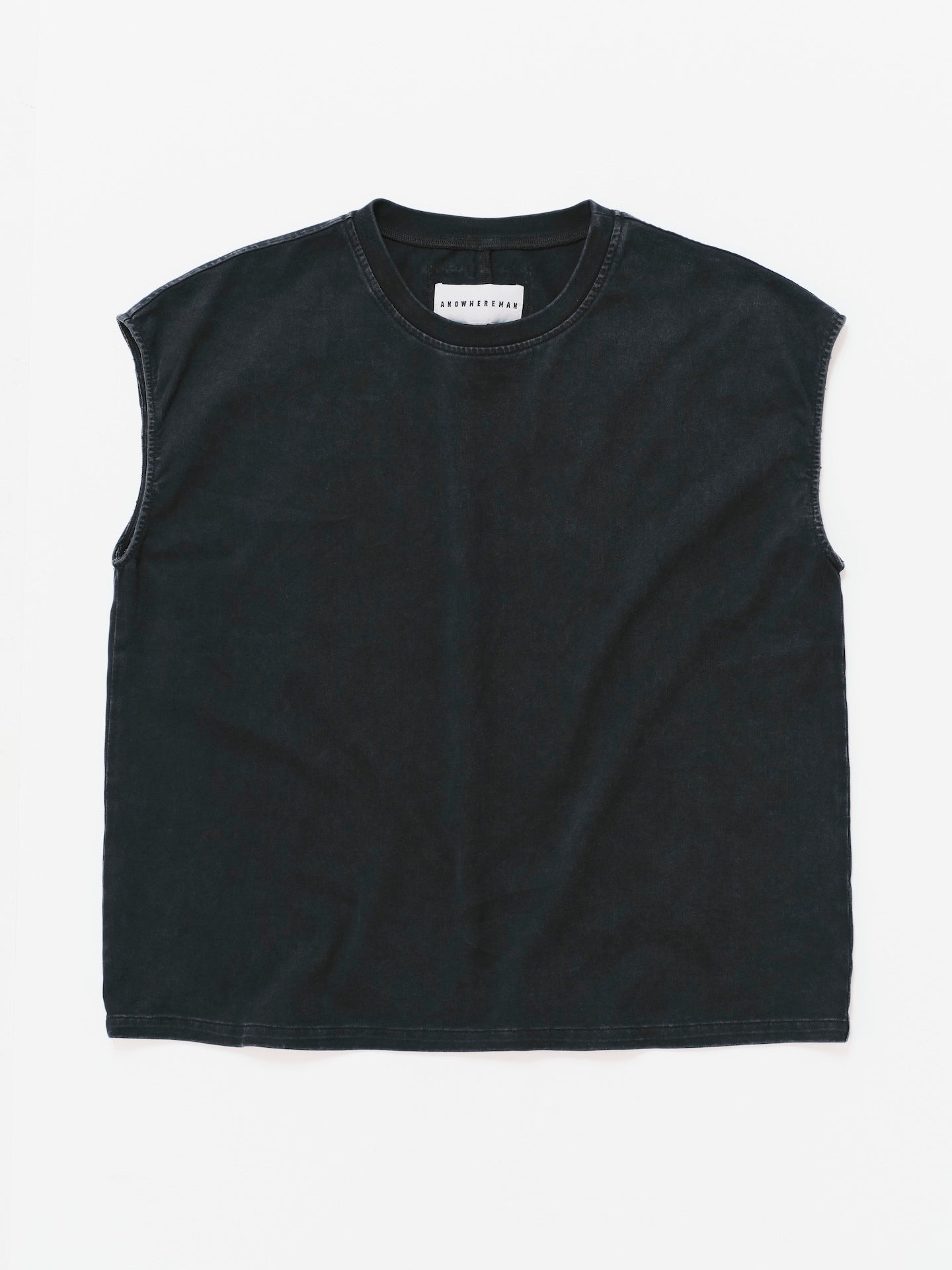 ANOWHEREMAN Muscle Washed Lace Tee