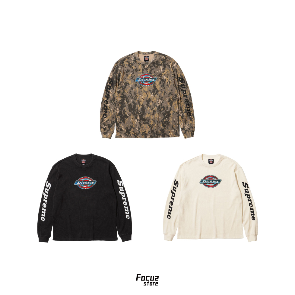 【Focus Store】現貨秒發 Supreme x Dickies FW25 Week 4 Thermal Logo衛衣 三色