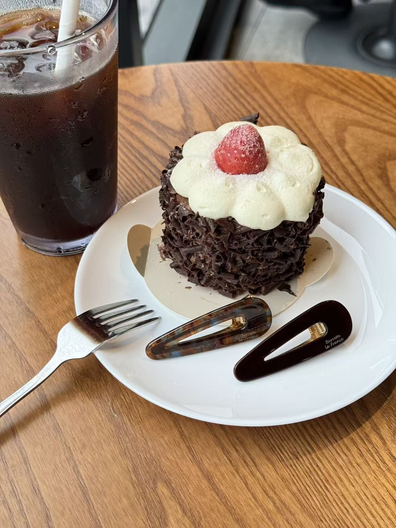 琥珀雙色髮夾set