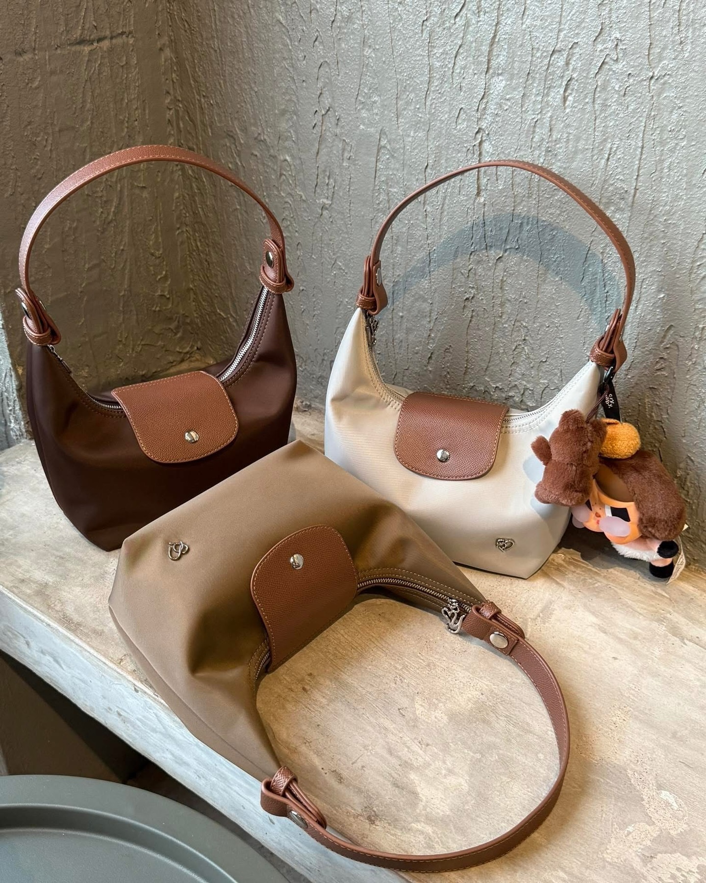 #預購 🇹🇭泰國 PONY PONY MO-YA 短款 尼龍拼接 牛角包