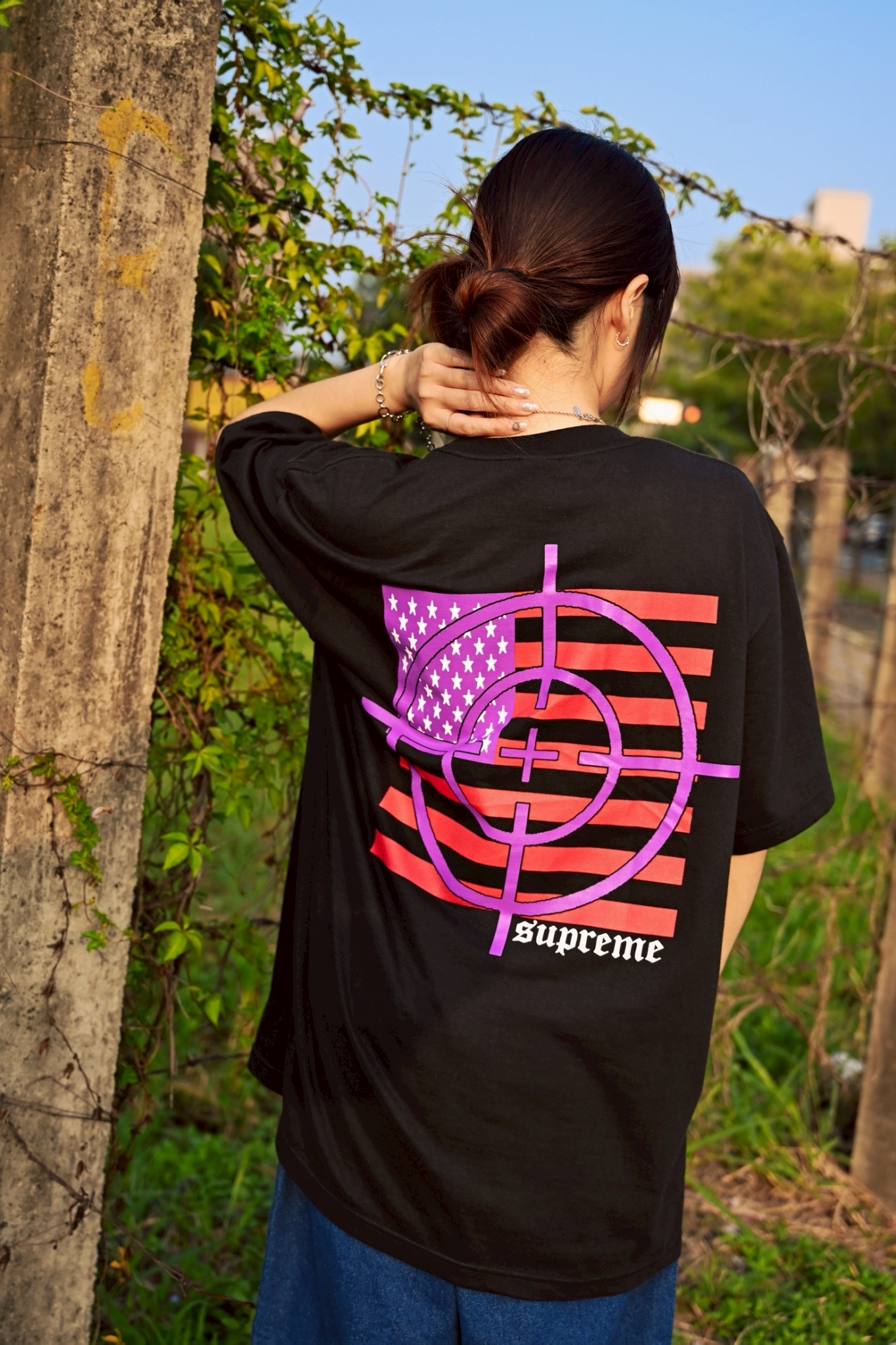 ☆ETW☆【EASY TO WEAR】Supreme 25FW target Tee 標靶 美國 短T 春夏 國旗