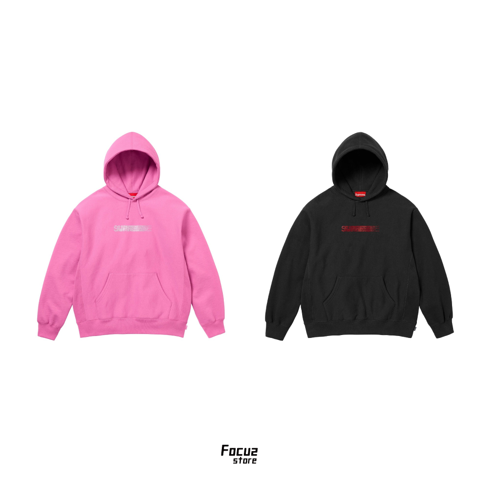 【Focus Store】現貨秒發 Swarovski x Supreme Motion Logo Hooded Sweatshirt 連帽衛衣 兩色