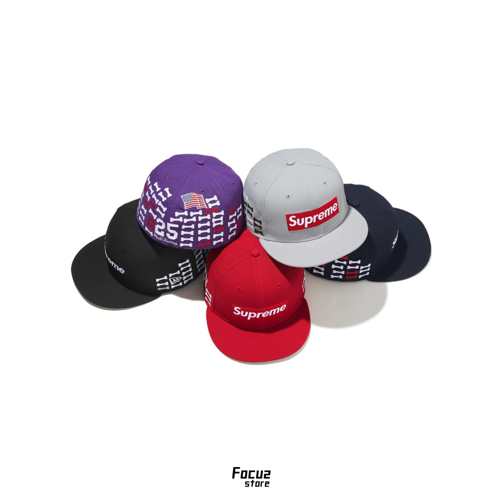 【Focus Store】預購 Supreme x New Era FW25 Week 4 Bones Box Logo 全封帽 五色