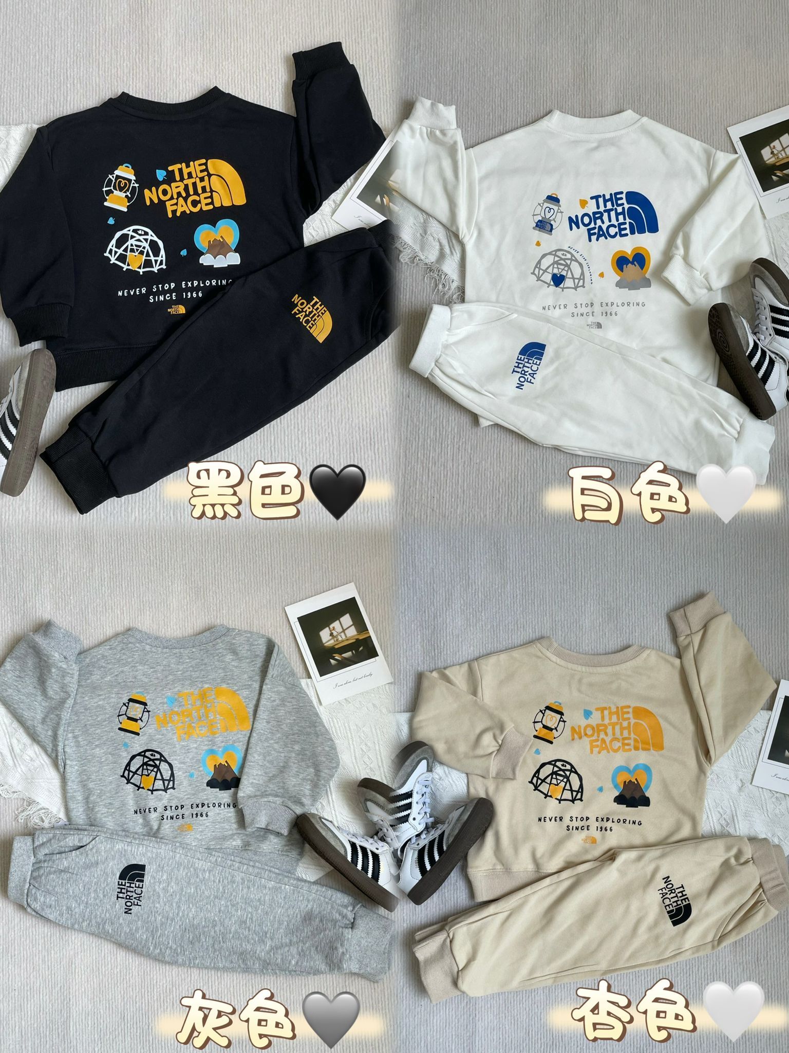 廠單 TNF毛圈純棉套裝