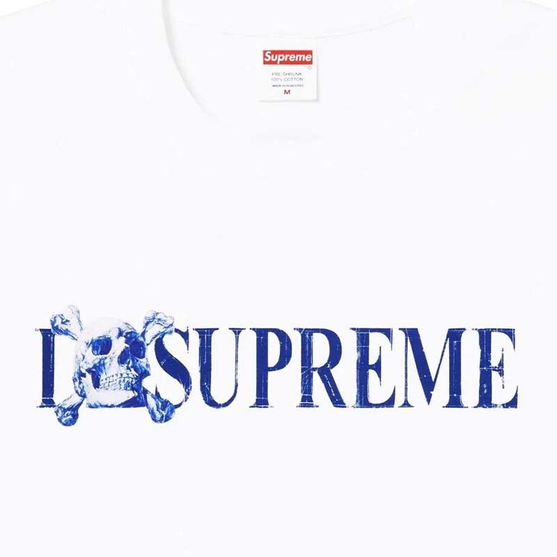 Supreme Skull Tee White 骷髏短袖白色FW25T48-WE