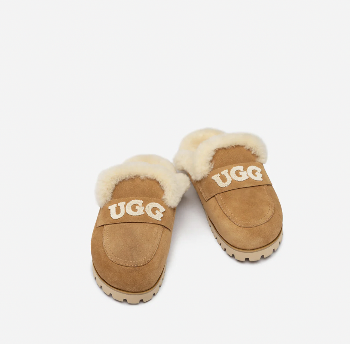 UGG 2025新款加絨包頭一腳蹬毛毛拖鞋