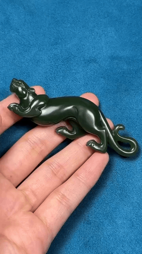 910229 和田玉碧玉報喜