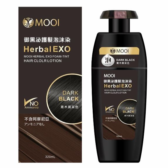 台灣MOOI 外泌體泡沫染髮320ml-4色 #DS2003