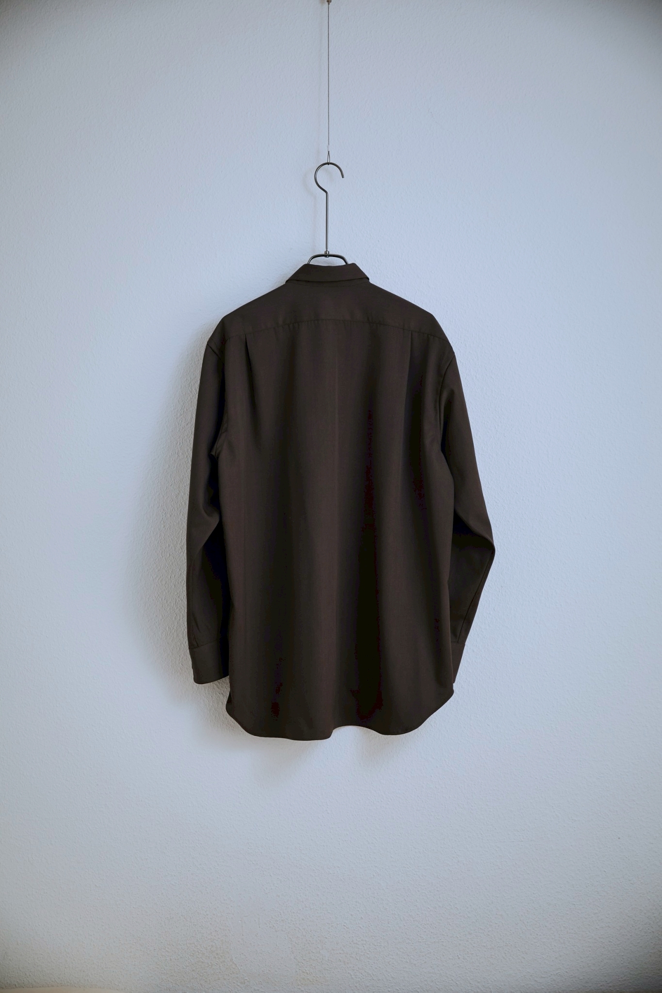 BISOWN - S120 WOOL GABA REGUAR SHIRTS / KHAKI BROWN