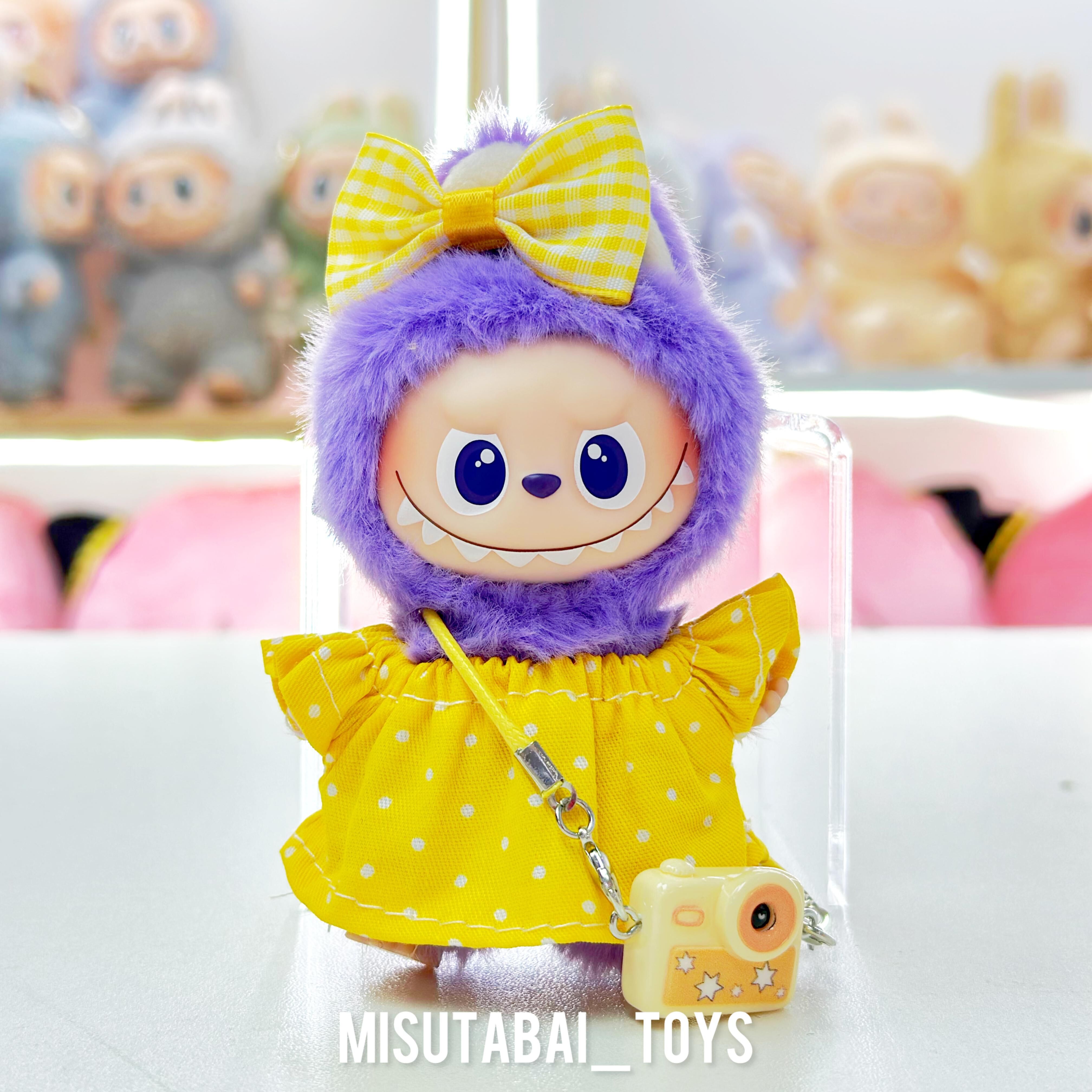 Mini Doll Outfit M7- Yellow Dress with Polka Dots