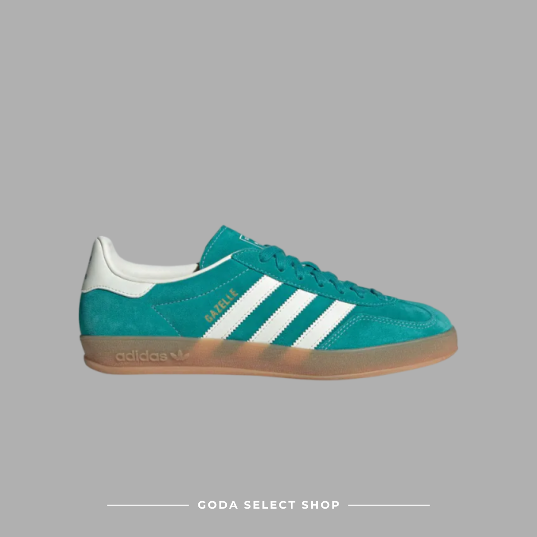 Adidas Gazelle Indoor "Pure Teal" 翡翠綠 雙鞋帶 焦糖底 運動休閒鞋 JQ8391