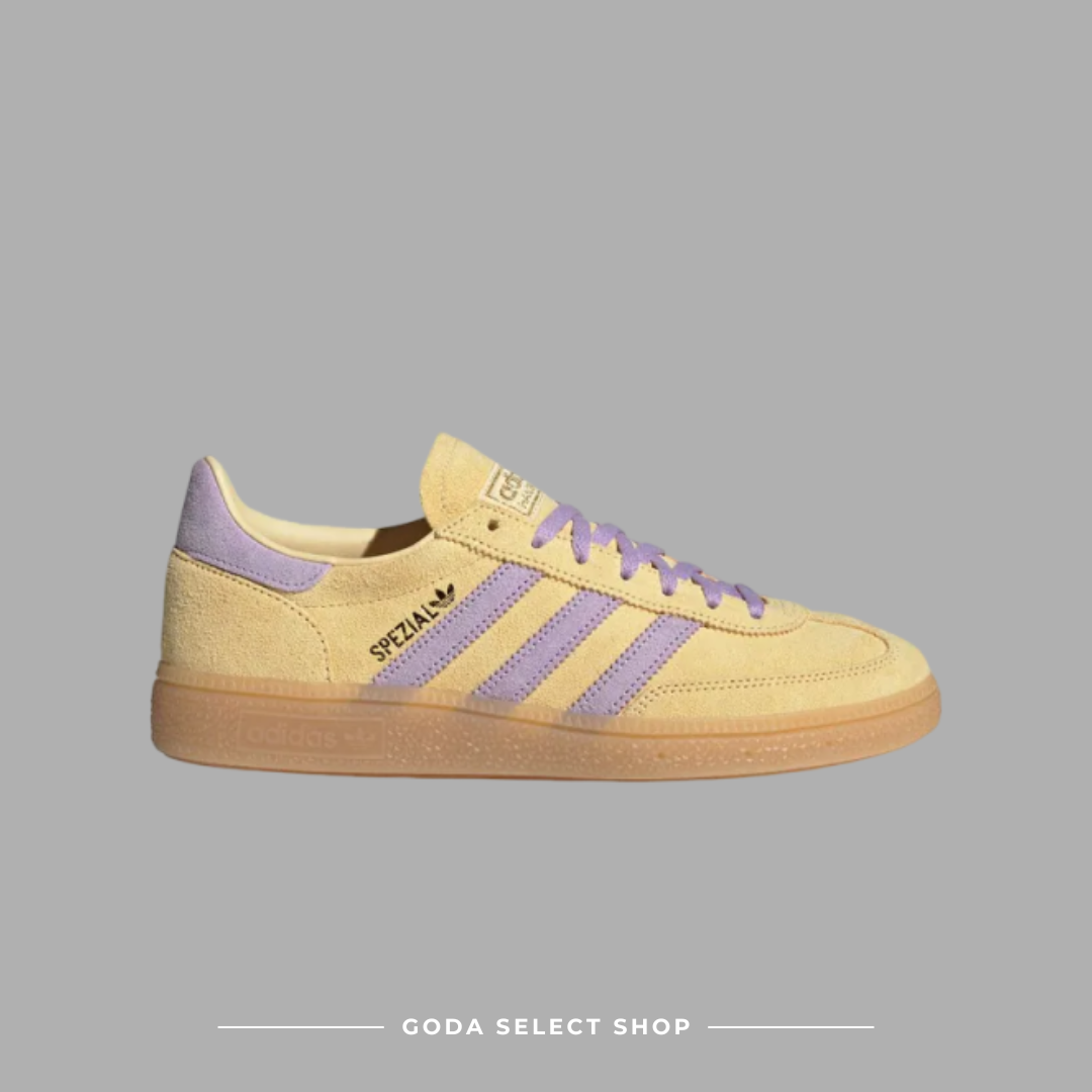 Adidas Handball Spezial 香芋奶黃 黃紫色 復古 低筒 麂皮鞋 JR3617